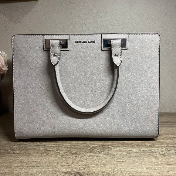 Michael Kors Handbags - NWOT Michael Kors Gray/Taupe Satchel
